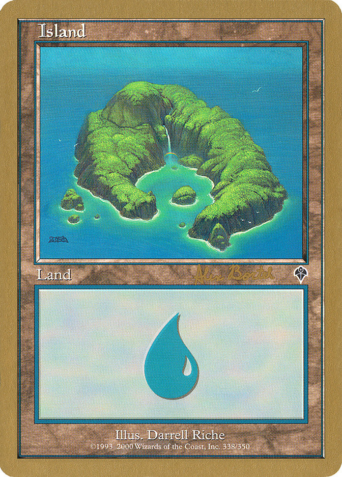 Island (ab338) (Alex Borteh) [World Championship Decks 2001] | PLUS EV GAMES 