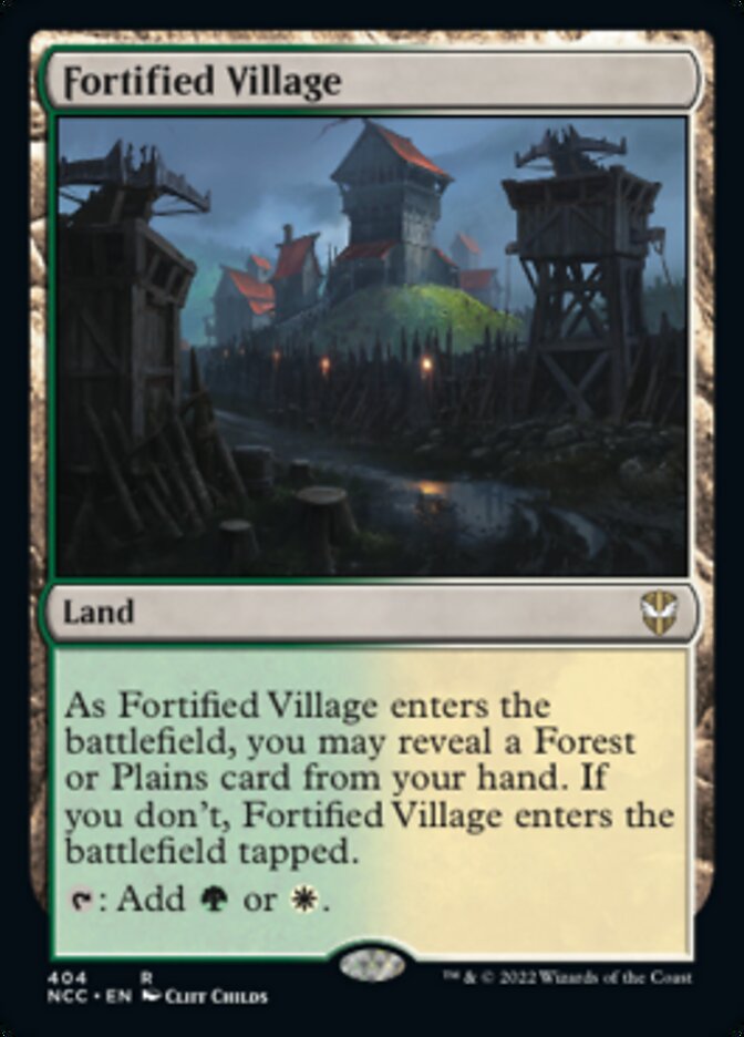 Fortified Village [Streets of New Capenna Commander] | PLUS EV GAMES 