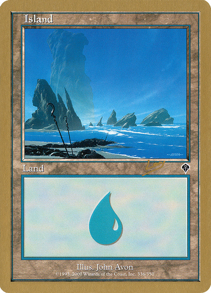 Island (rl336) (Raphael Levy) [World Championship Decks 2002] | PLUS EV GAMES 