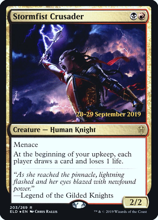 Stormfist Crusader  [Throne of Eldraine Prerelease Promos] | PLUS EV GAMES 