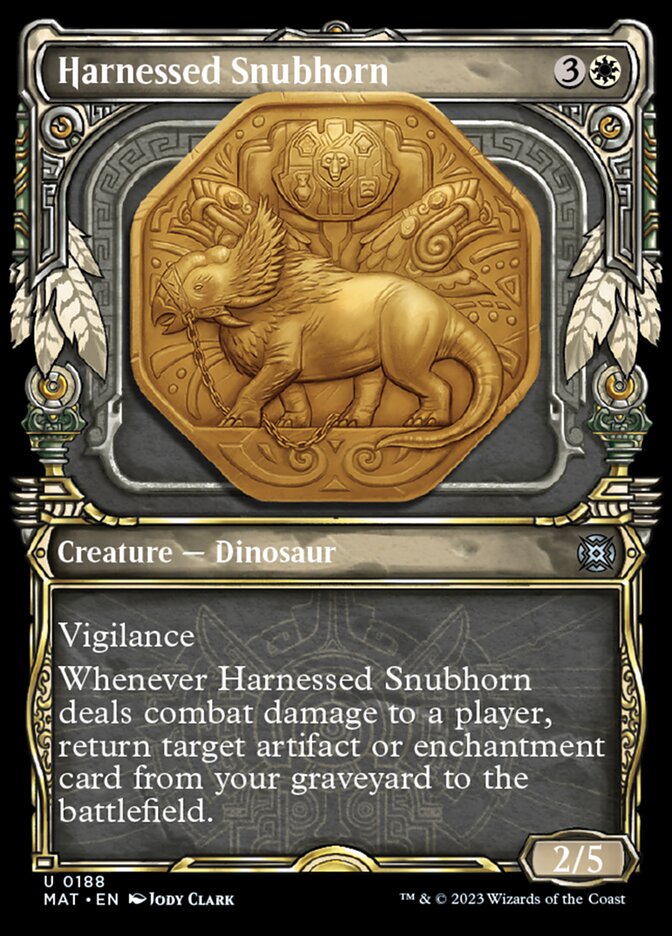 Harnessed Snubhorn (Showcase Halo Foil) [March of the Machine: The Aftermath] | PLUS EV GAMES 