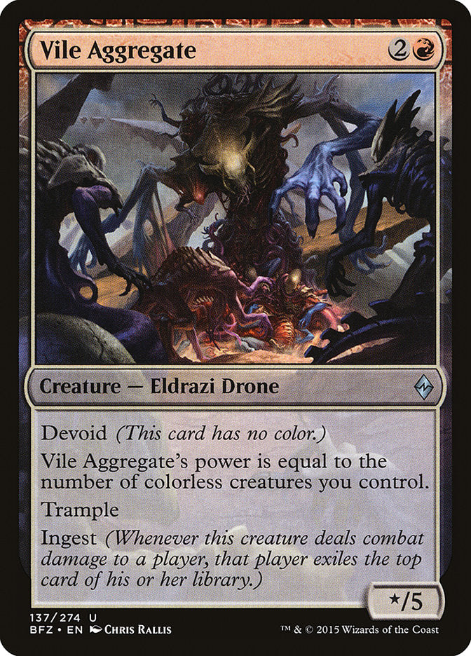 Vile Aggregate [Battle for Zendikar] | PLUS EV GAMES 