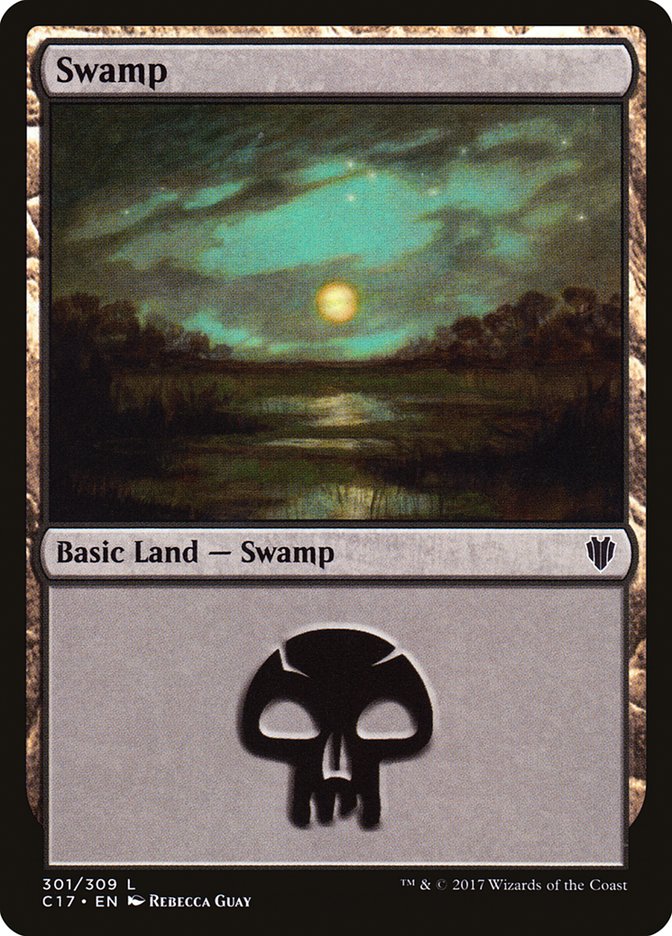 Swamp (301) [Commander 2017] | PLUS EV GAMES 