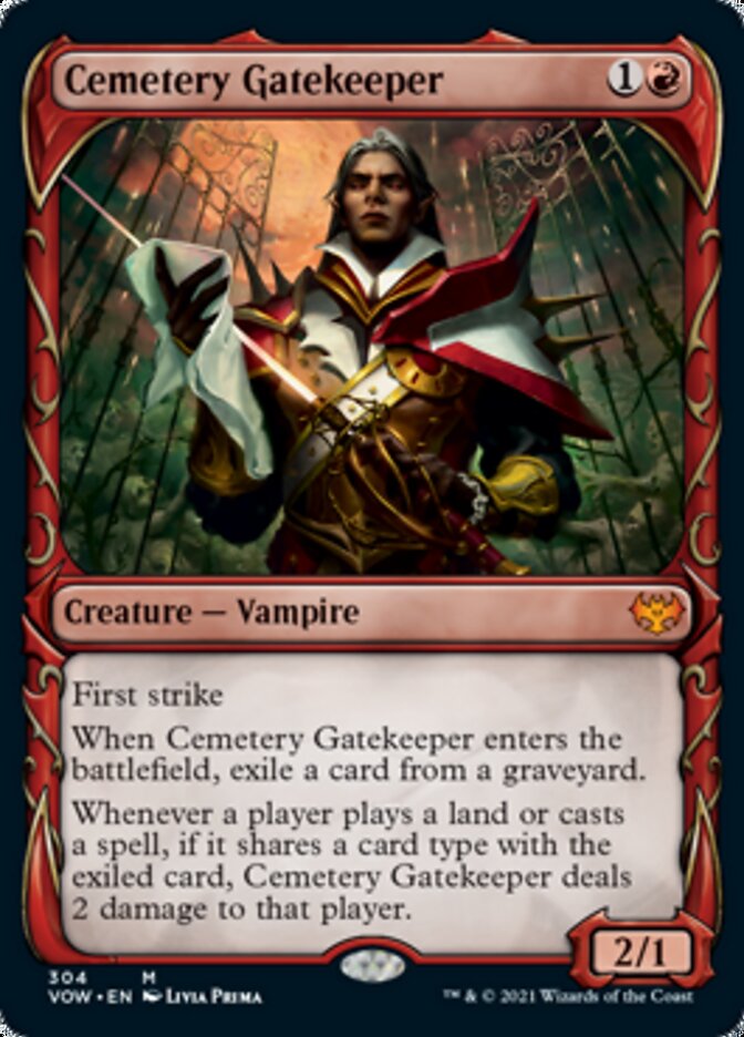 Cemetery Gatekeeper (Showcase Fang Frame) [Innistrad: Crimson Vow] | PLUS EV GAMES 