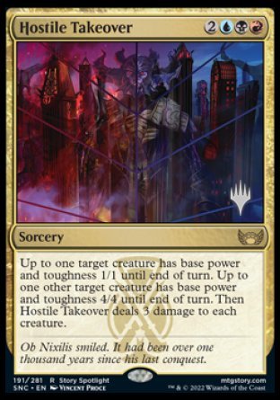 Hostile Takeover (Promo Pack) [Streets of New Capenna Promos] | PLUS EV GAMES 