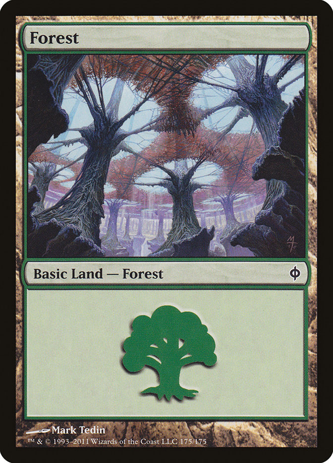 Forest (175) [New Phyrexia] | PLUS EV GAMES 