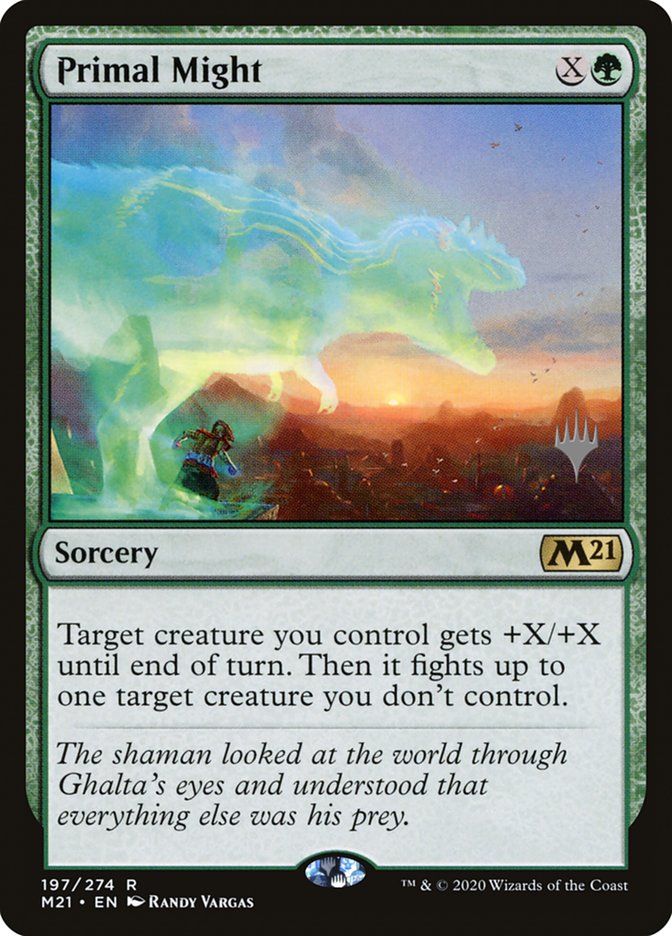 Primal Might (Promo Pack) [Core Set 2021 Promos] | PLUS EV GAMES 