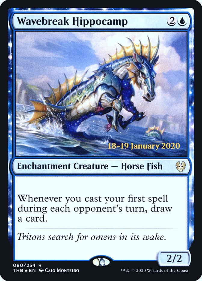 Wavebreak Hippocamp [Theros Beyond Death Prerelease Promos] | PLUS EV GAMES 