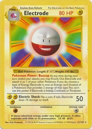 Electrode (21/102) [Base Set (Shadowless)] | PLUS EV GAMES 