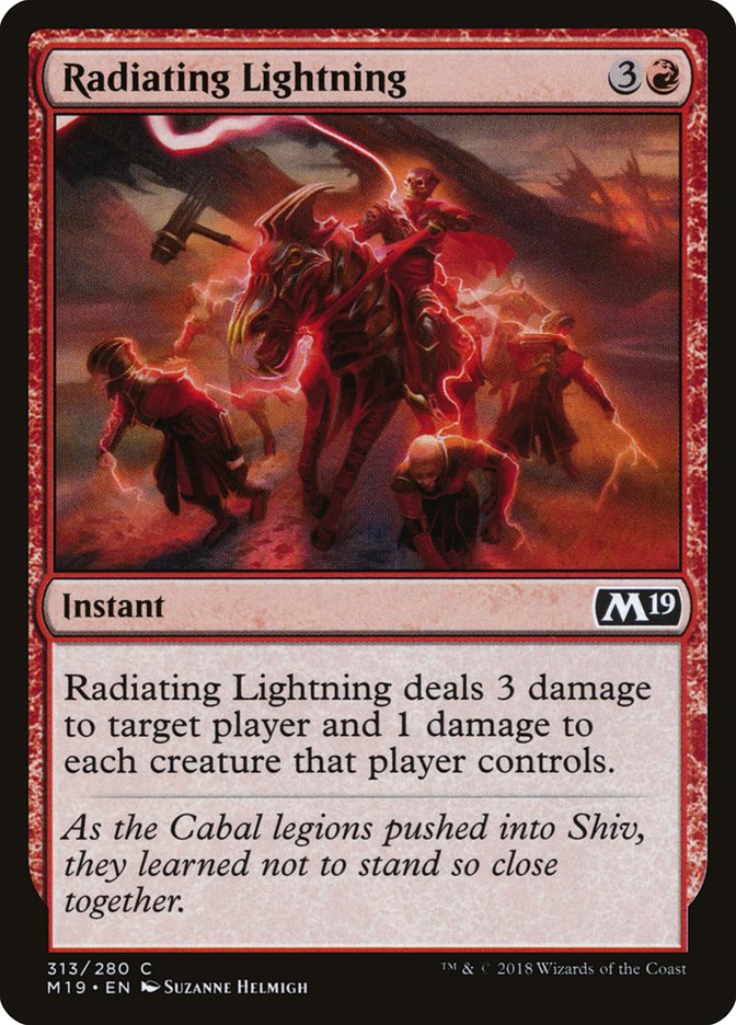 Radiating Lightning [Core Set 2019] | PLUS EV GAMES 