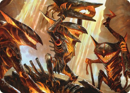 Gleeful Demolition Art Card [Phyrexia: All Will Be One Art Series] | PLUS EV GAMES 