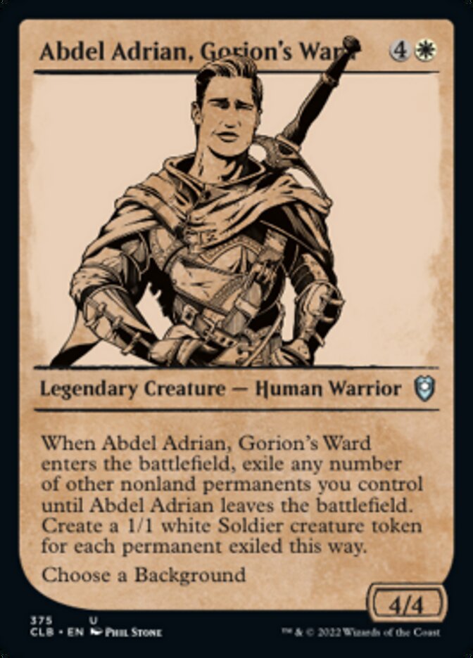 Abdel Adrian, Gorion's Ward (Showcase) [Commander Legends: Battle for Baldur's Gate] | PLUS EV GAMES 