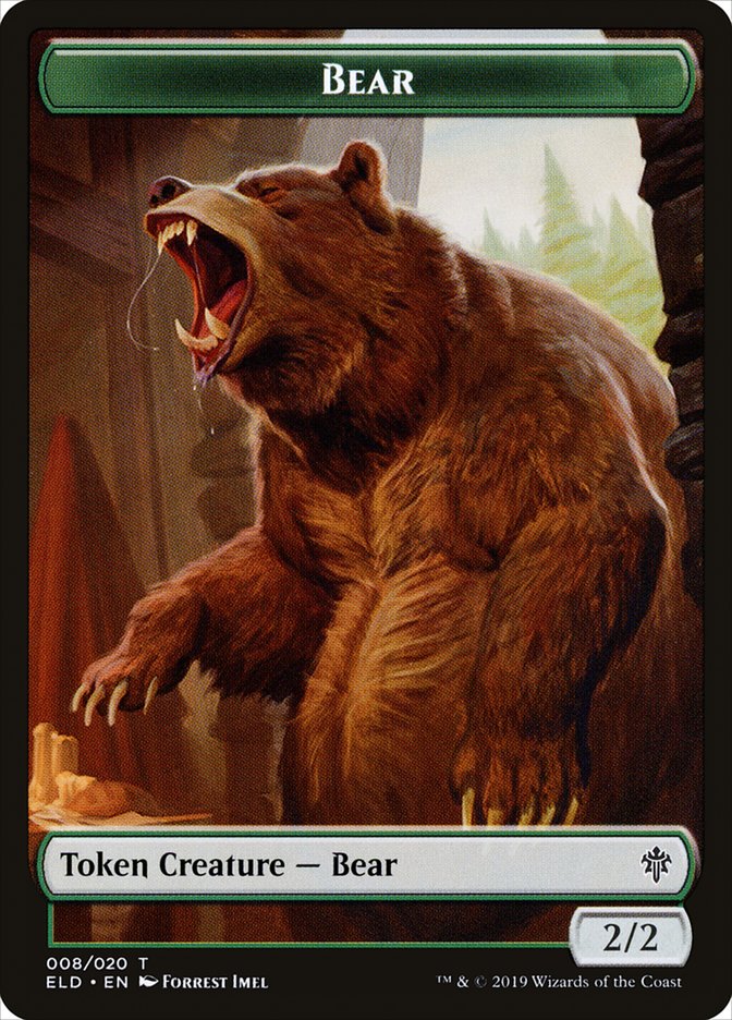 Bear [Throne of Eldraine Tokens] | PLUS EV GAMES 