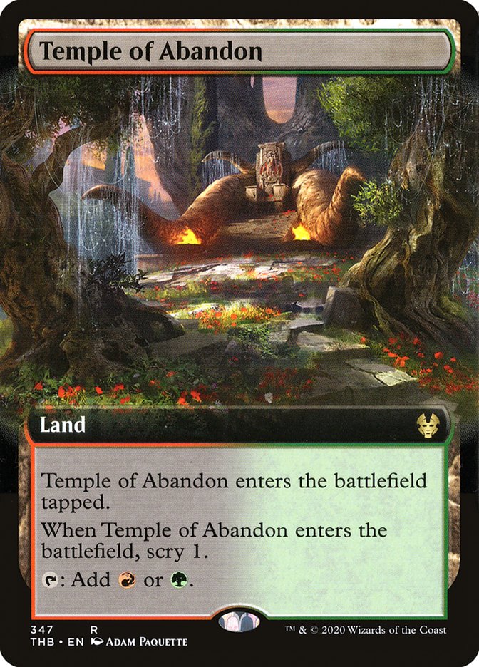 Temple of Abandon (Extended Art) [Theros Beyond Death] | PLUS EV GAMES 