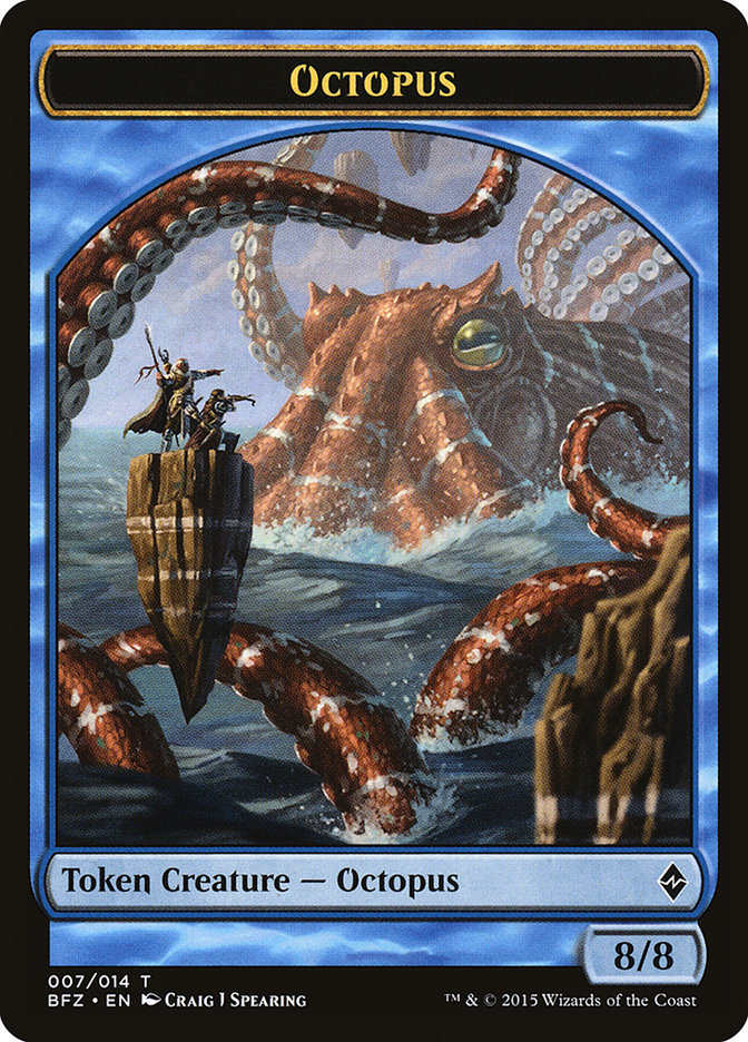 Octopus [Battle for Zendikar Tokens] | PLUS EV GAMES 
