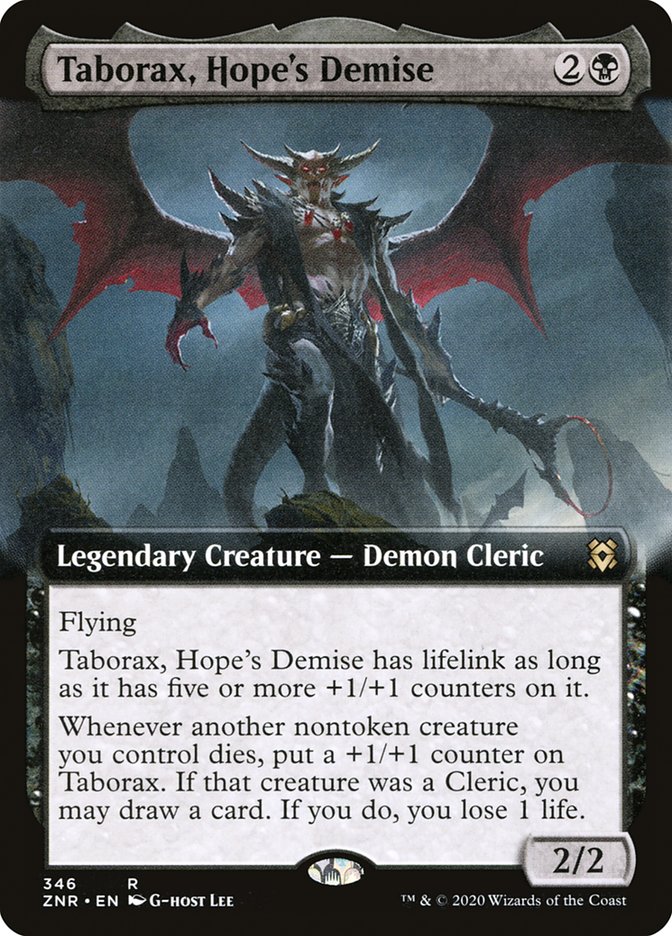 Taborax, Hope's Demise (Extended) [Zendikar Rising Extended Art] | PLUS EV GAMES 