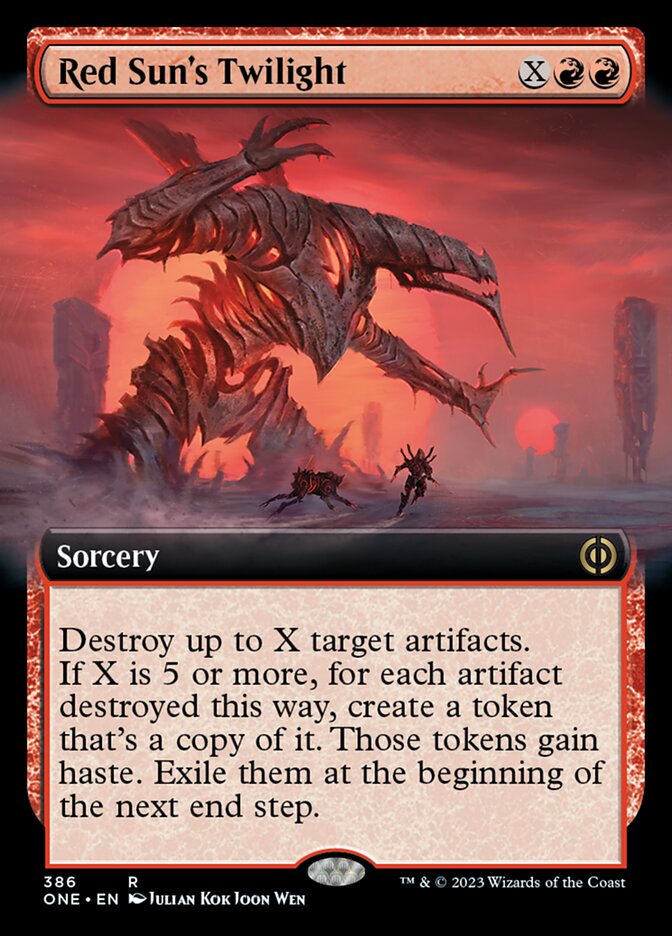 Red Sun's Twilight (Extended Art) [Phyrexia: All Will Be One] | PLUS EV GAMES 