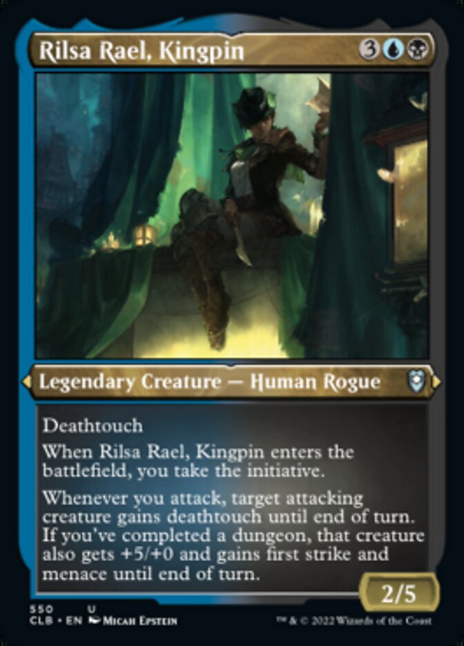 Rilsa Rael, Kingpin (Foil Etched) [Commander Legends: Battle for Baldur's Gate] | PLUS EV GAMES 