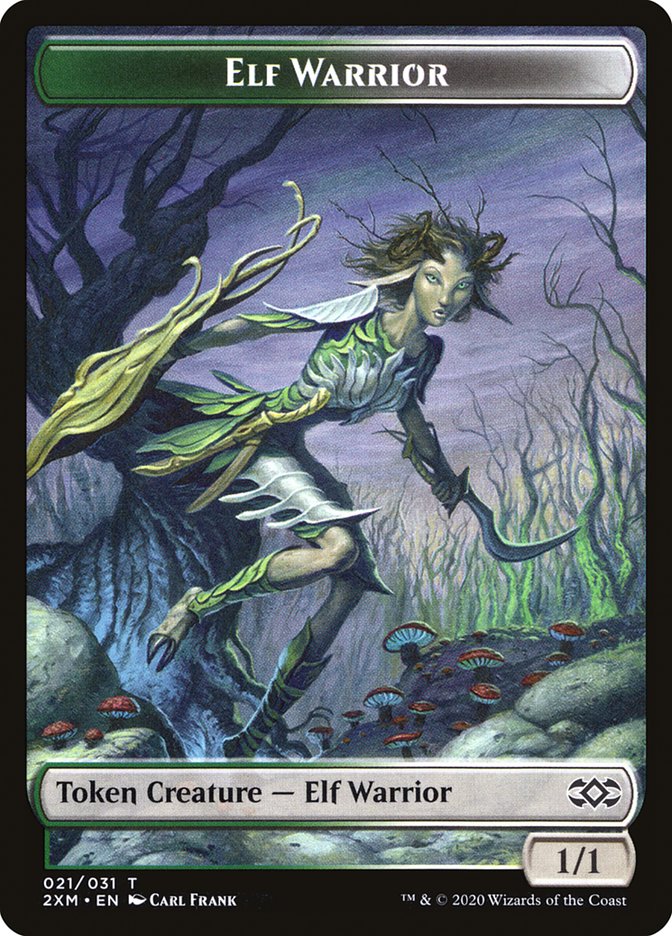 Elf Warrior [Double Masters Tokens] | PLUS EV GAMES 