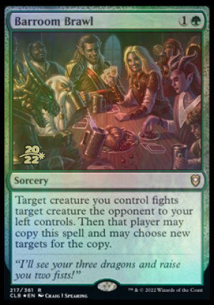 Barroom Brawl [Commander Legends: Battle for Baldur's Gate Prerelease Promos] | PLUS EV GAMES 