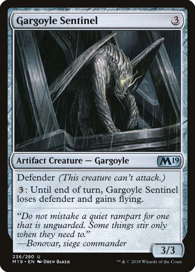 Gargoyle Sentinel [Core Set 2019] | PLUS EV GAMES 