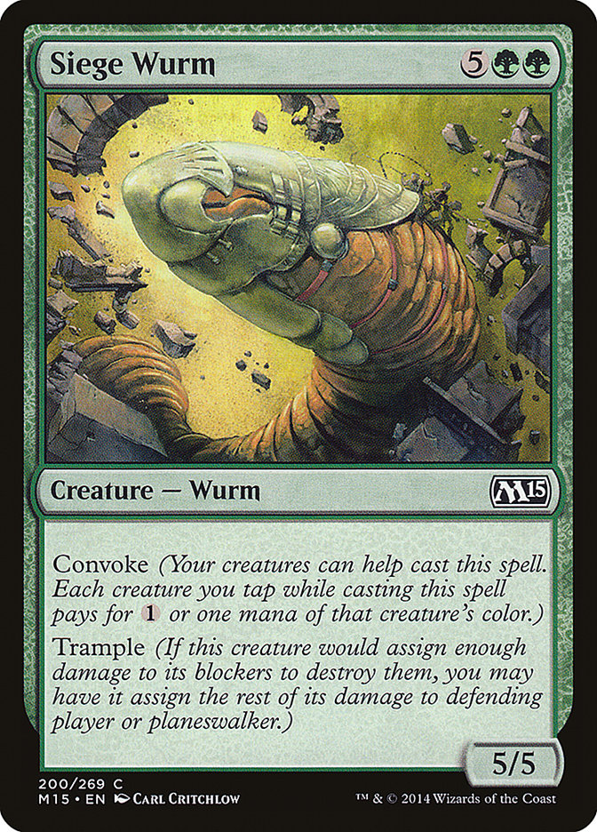 Siege Wurm [Magic 2015] | PLUS EV GAMES 