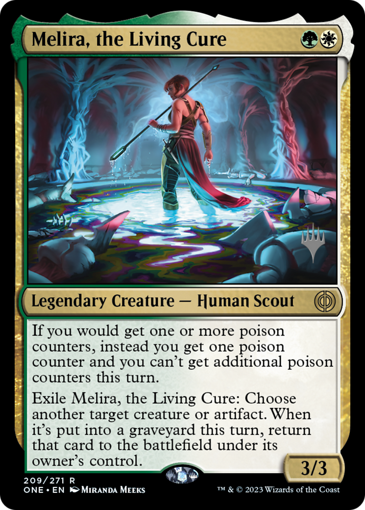 Melira, the Living Cure (Promo Pack) [Phyrexia: All Will Be One Promos] | PLUS EV GAMES 