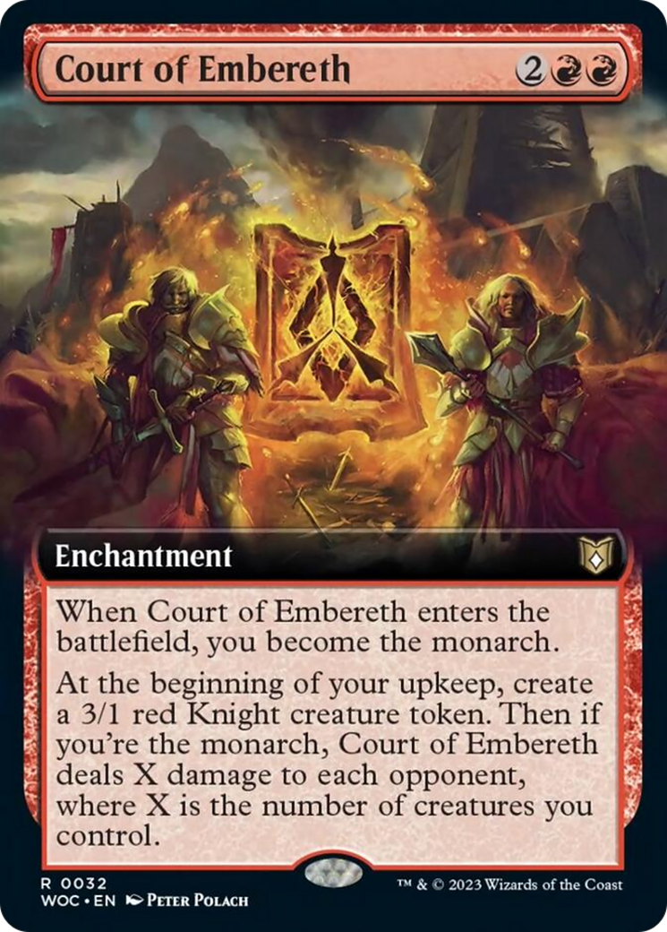 Court of Embereth (Extended Art) [Wilds of Eldraine Commander] | PLUS EV GAMES 