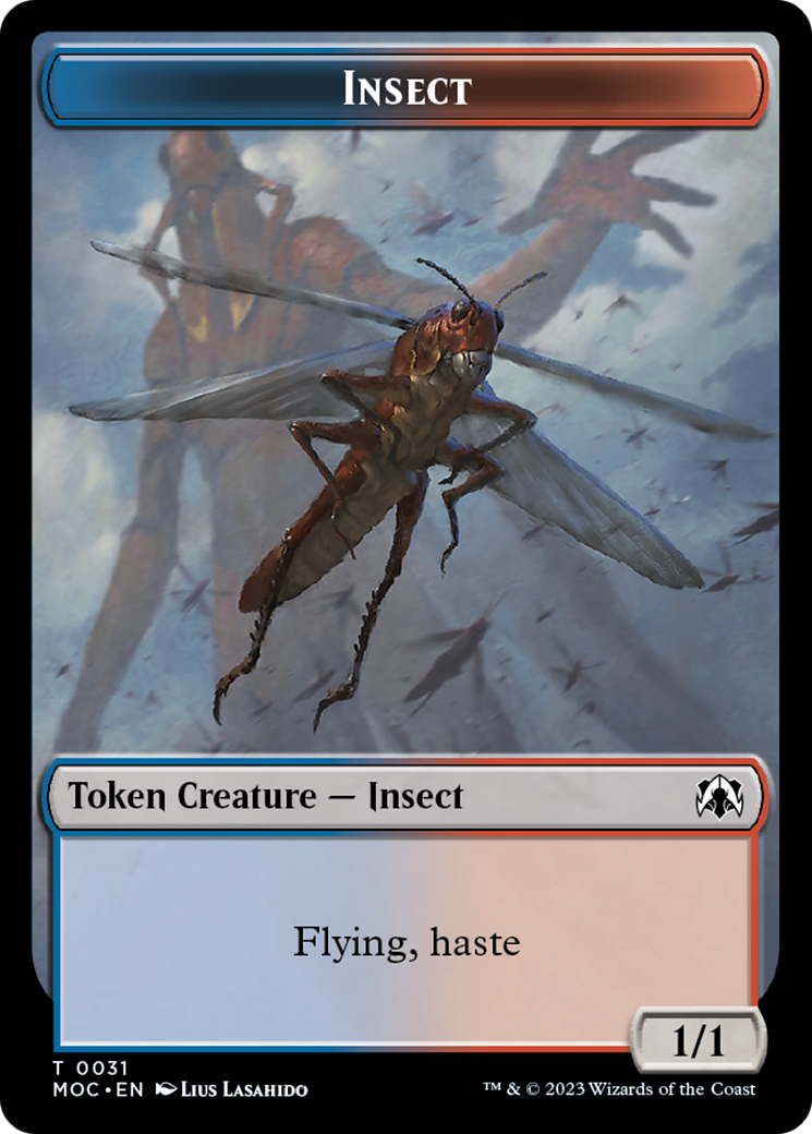 Soldier // Insect Double-Sided Token [March of the Machine Commander Tokens] | PLUS EV GAMES 