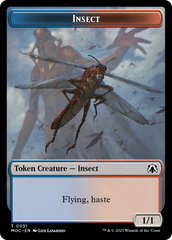 Soldier // Insect Double-Sided Token [March of the Machine Commander Tokens] | PLUS EV GAMES 