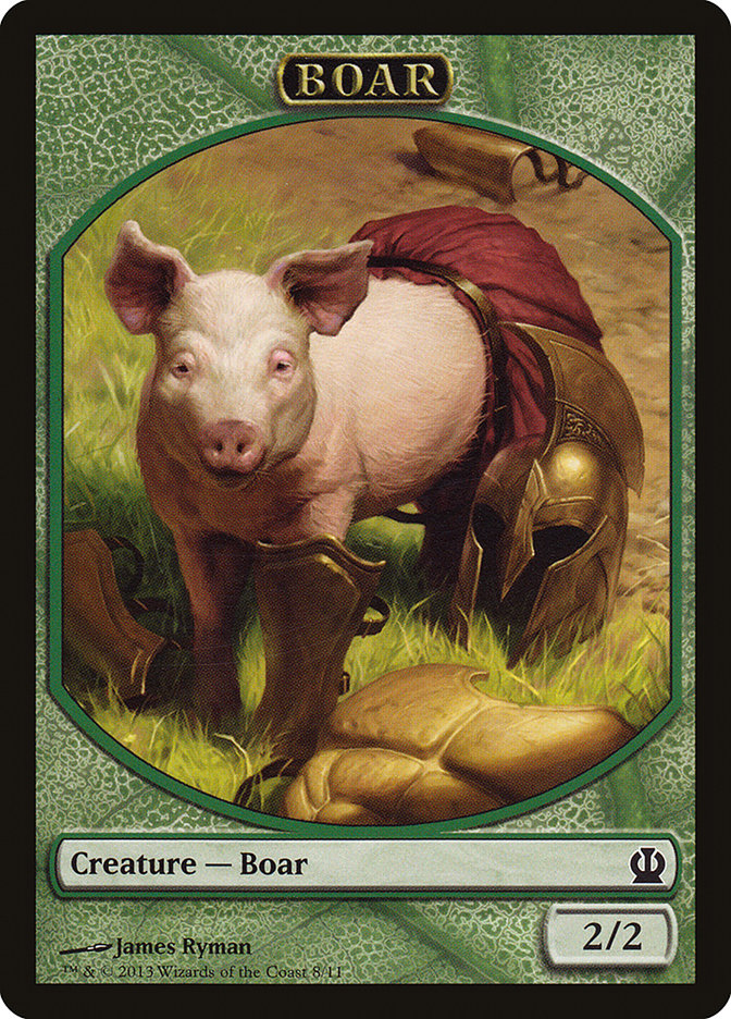 Boar [Theros Tokens] | PLUS EV GAMES 