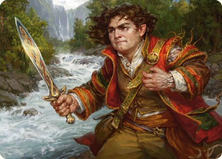 Frodo Baggins Art Card (16/81) [The Lord of the Rings: Tales of Middle-earth Art Series] | PLUS EV GAMES 