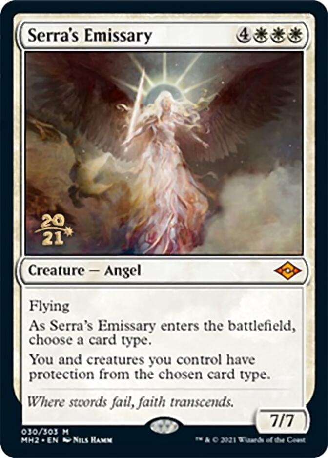 Serra's Emissary [Modern Horizons 2 Prerelease Promos] | PLUS EV GAMES 