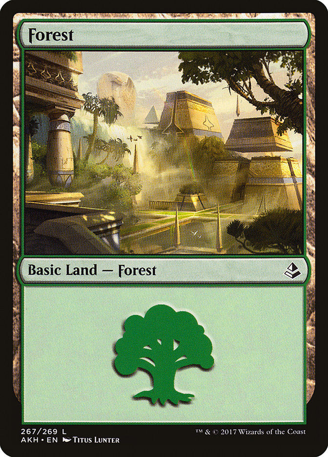 Forest (267) [Amonkhet] | PLUS EV GAMES 