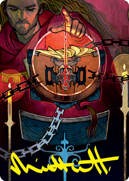 Sign in Blood Art Card (Gold-Stamped Signature) [Strixhaven: School of Mages Art Series] | PLUS EV GAMES 