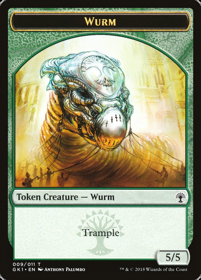 Wurm // Saproling [Guilds of Ravnica Guild Kit Tokens] | PLUS EV GAMES 