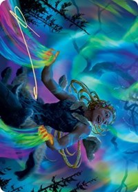 Esika, God of the Tree Art Card (Gold-Stamped Signature) [Kaldheim: Art Series] | PLUS EV GAMES 