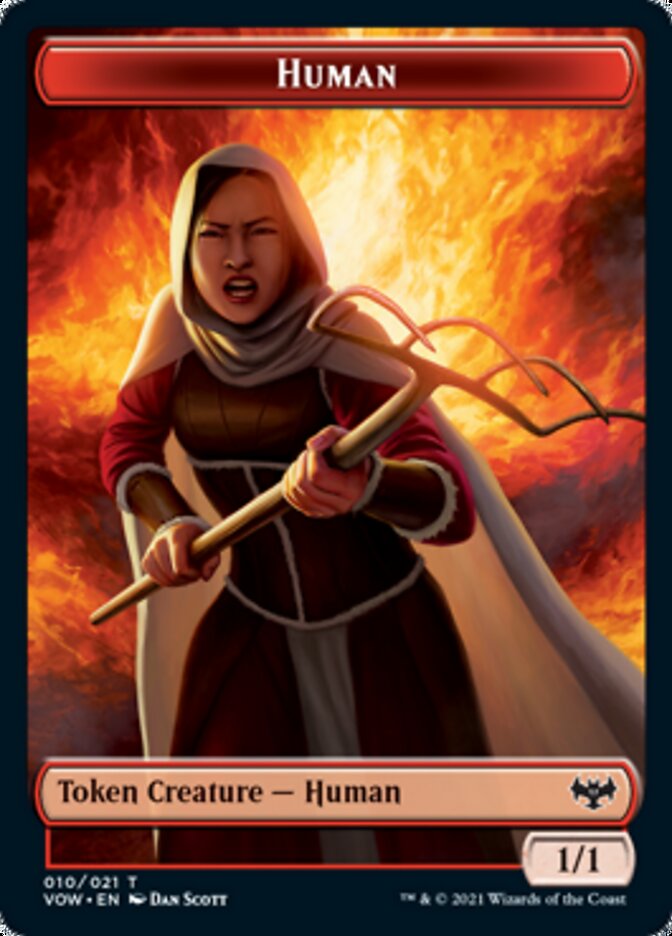 Human Token (010) [Innistrad: Crimson Vow Tokens] | PLUS EV GAMES 