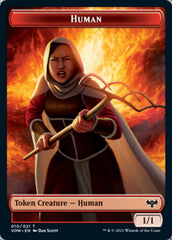 Human (001) // Human (010) Double-sided Token [Innistrad: Crimson Vow Tokens] | PLUS EV GAMES 