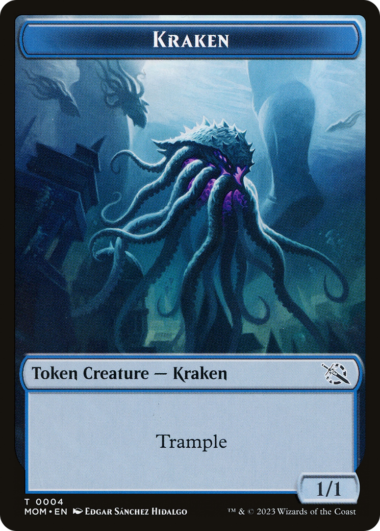 Soldier // Kraken Double-Sided Token [March of the Machine Tokens] | PLUS EV GAMES 