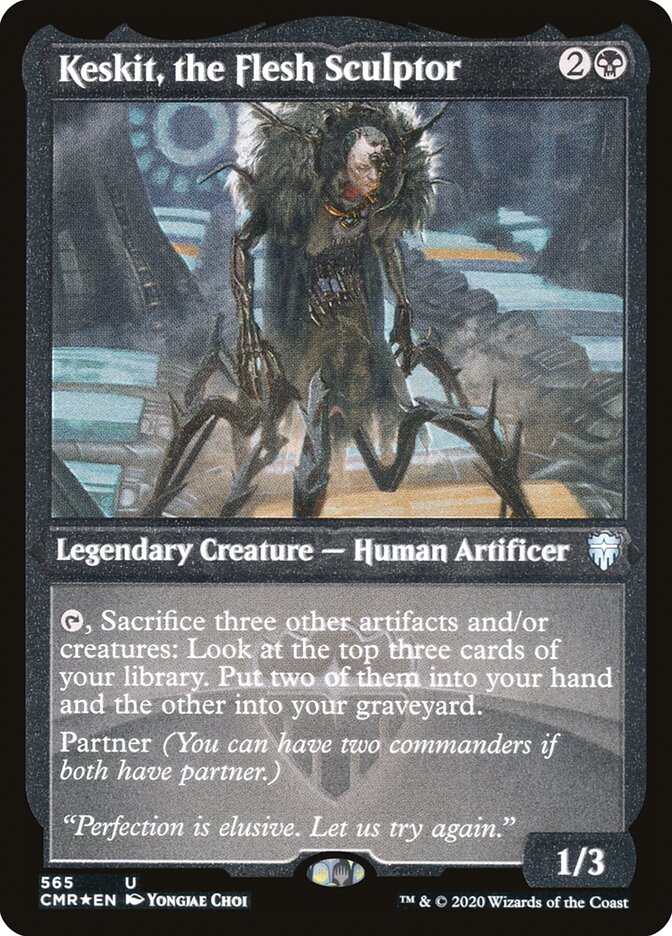 Keskit, the Flesh Sculptor [Commander Legends Etched] | PLUS EV GAMES 