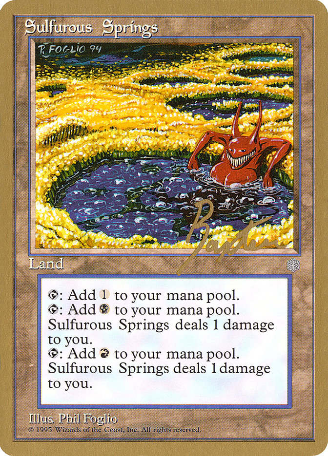 Sulfurous Springs (George Baxter) [Pro Tour Collector Set] | PLUS EV GAMES 