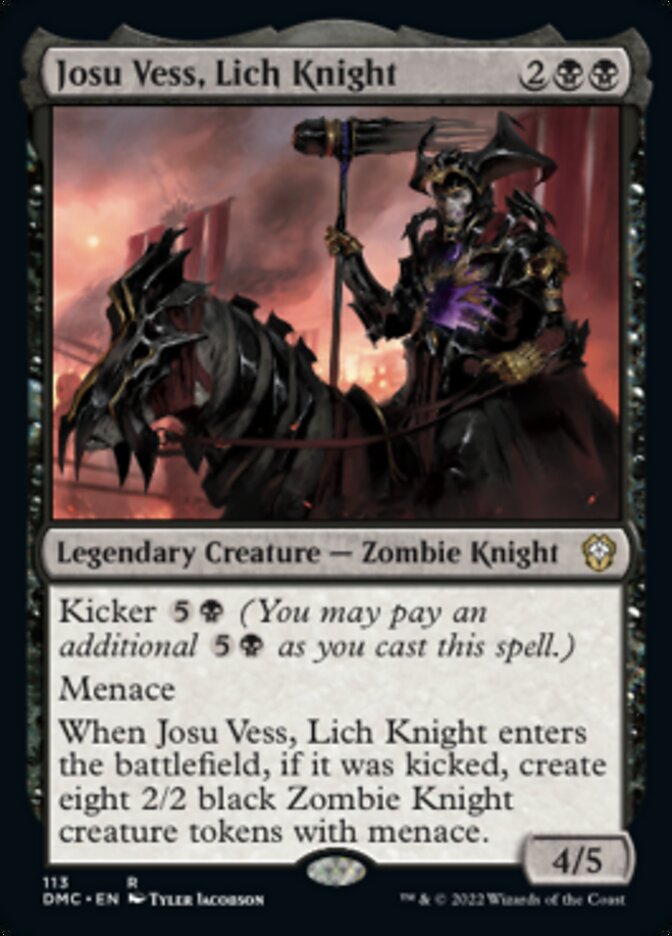 Josu Vess, Lich Knight [Dominaria United Commander] | PLUS EV GAMES 