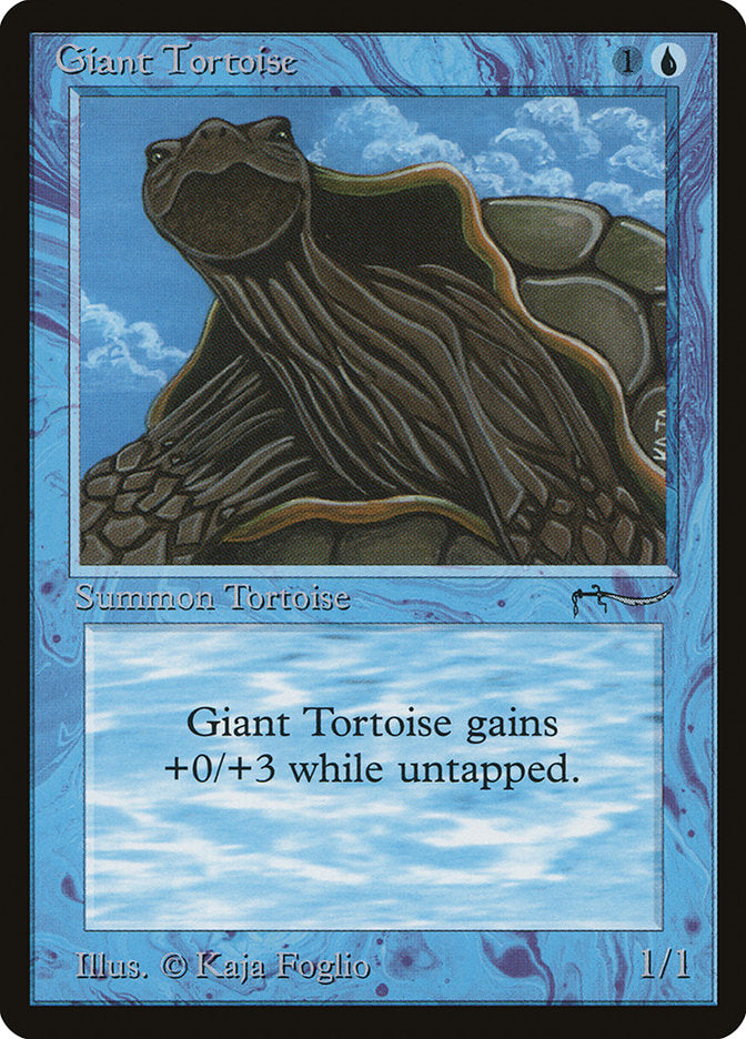 Giant Tortoise (Dark Mana Cost) [Arabian Nights] | PLUS EV GAMES 