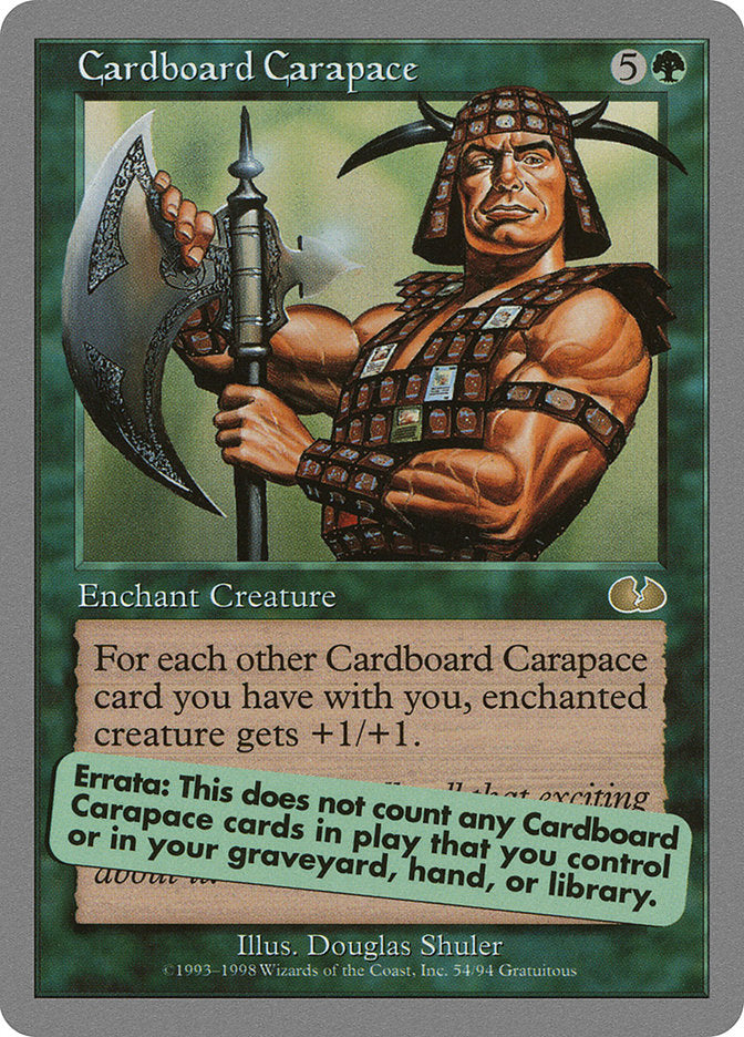 Cardboard Carapace [Unglued] | PLUS EV GAMES 
