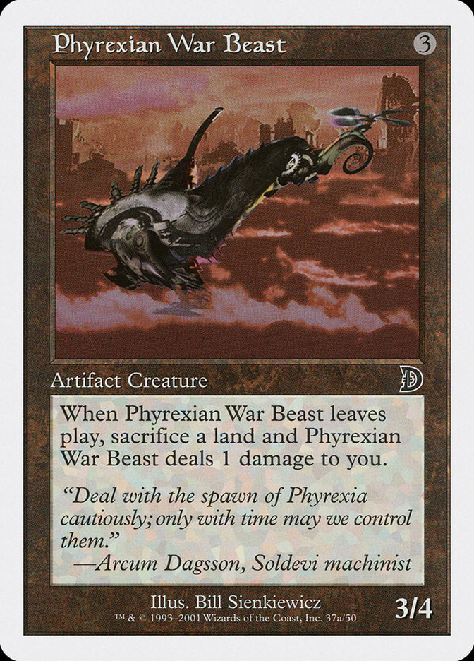Phyrexian War Beast (Signature on Left) [Deckmasters] | PLUS EV GAMES 