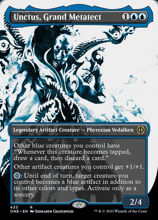 Unctus, Grand Metatect (Borderless Ichor Step-and-Compleat Foil) [Phyrexia: All Will Be One] | PLUS EV GAMES 