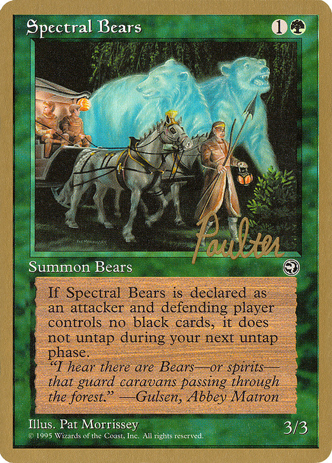 Spectral Bears (Preston Poulter) [Pro Tour Collector Set] | PLUS EV GAMES 