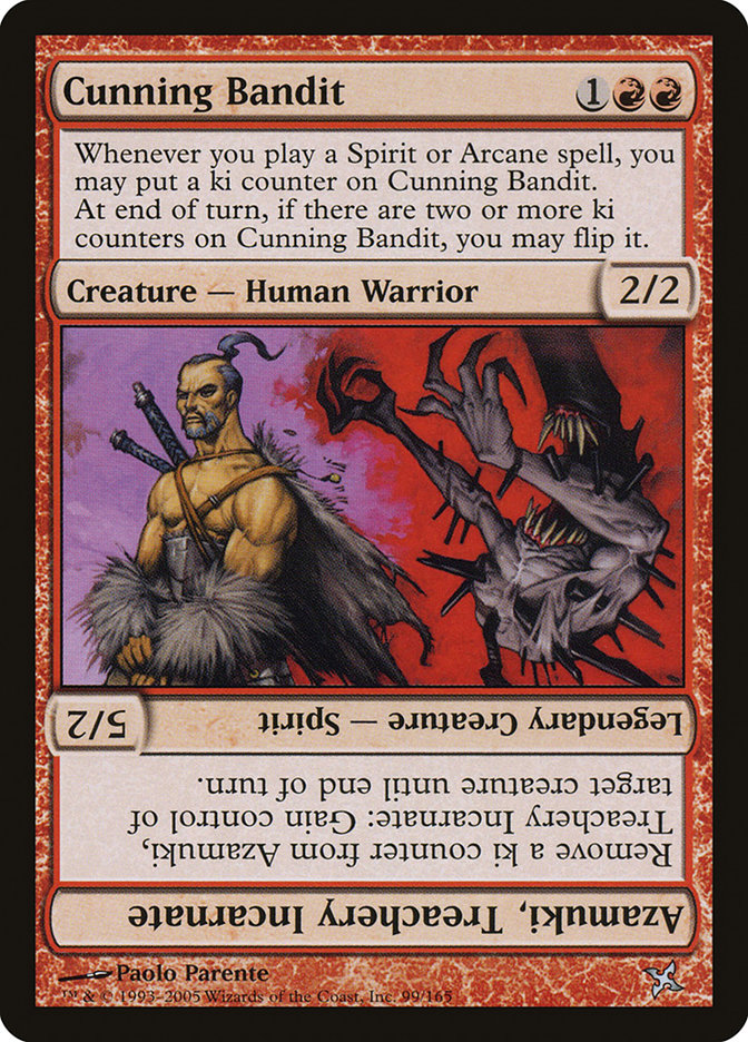 Cunning Bandit // Azamuki, Treachery Incarnate [Betrayers of Kamigawa] | PLUS EV GAMES 