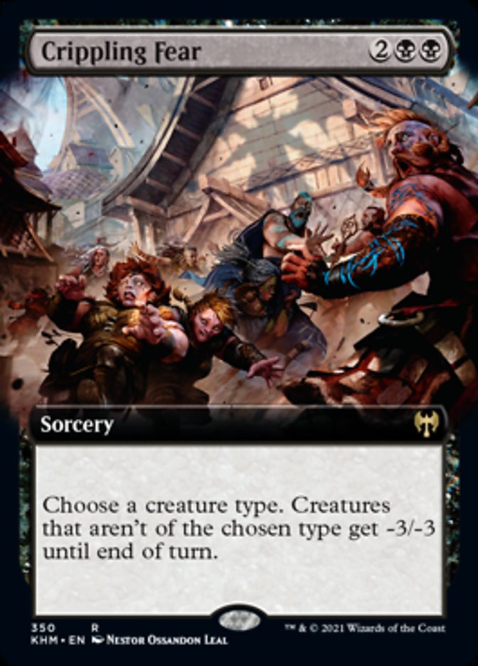 Crippling Fear (Extended Art) [Kaldheim] | PLUS EV GAMES 